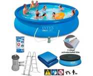 Бассейн Intex 26168 457 х 122 см, 3785 л/ч, лестница, тент, подстилка