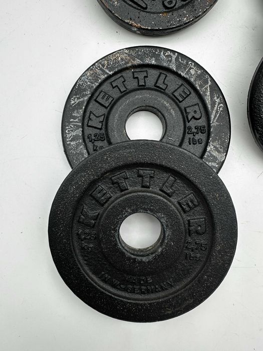 Ciężarki na siłownię do hantli sztangi całość 11kg 1kg 1.25kg.