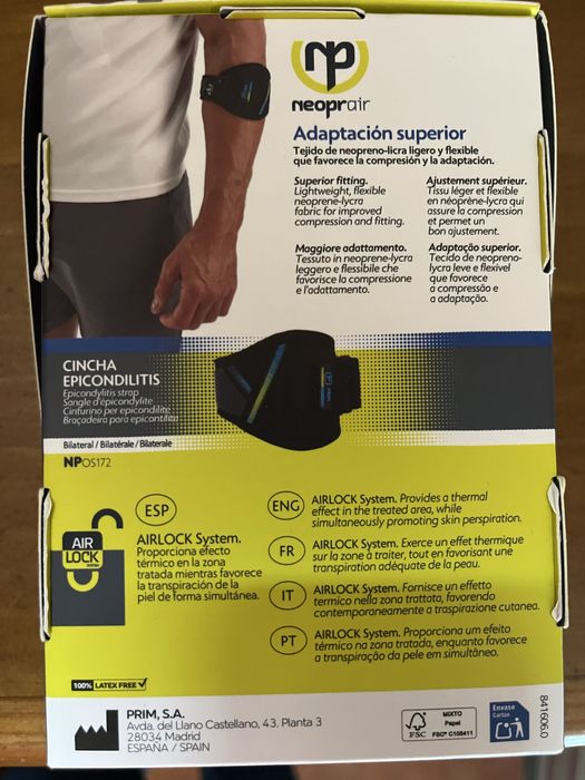 Bracadeira para epicondilite