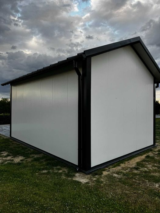 Garaż Na Gotowo Konstrukcja Płyty Warstwowe 5x7x4m 35m2 PRODUCENT