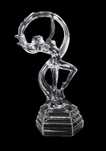 Escultura Art Deco em Cristal (ref 1)