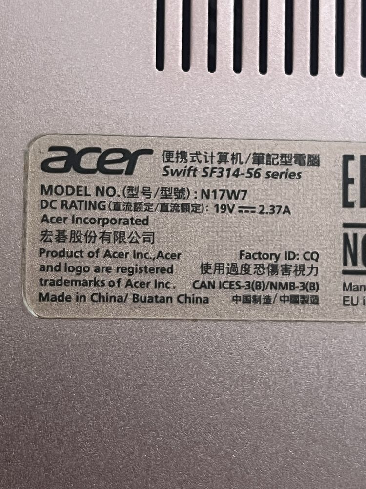 Laptop Acer Swift 3 SF314-56