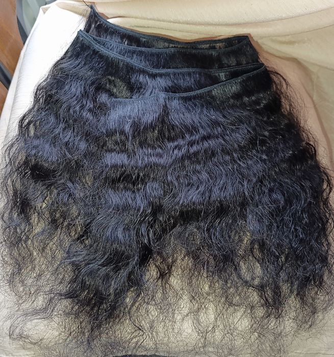 Треси з натурального волосся. Волосся на заколках.  Натуральне волосся