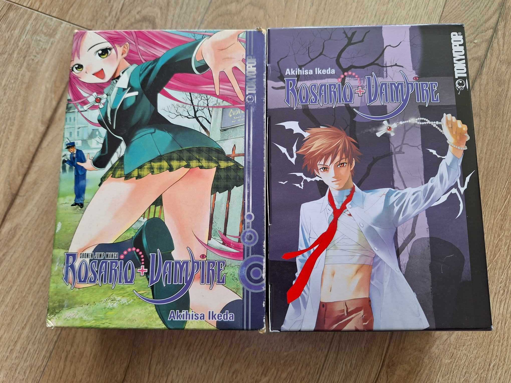 Rosario to vampire Rosario + Vampire manga komplet + boxy niem