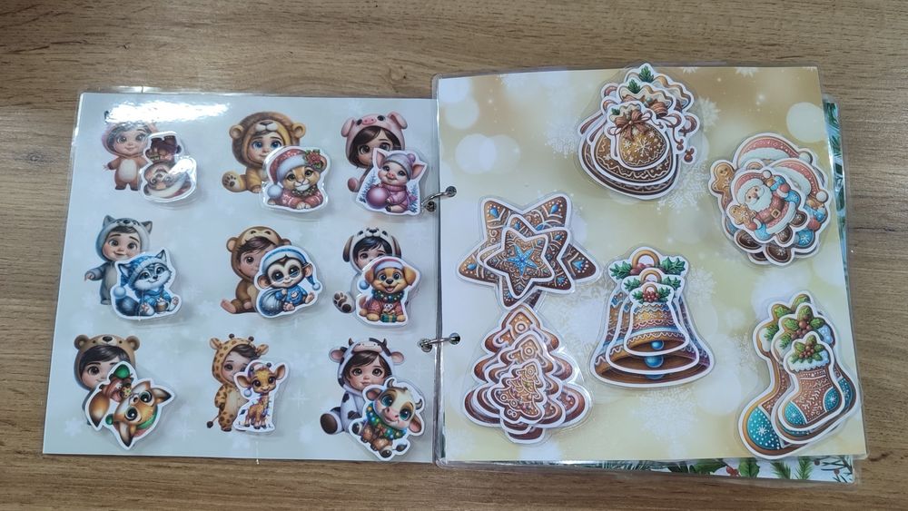 Книга на липучках Потяг знань зимова тематика