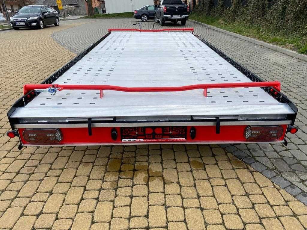 Laweta aluminiowa -przyczepa 4,5 x 2,1 DMC do 2700 kg.