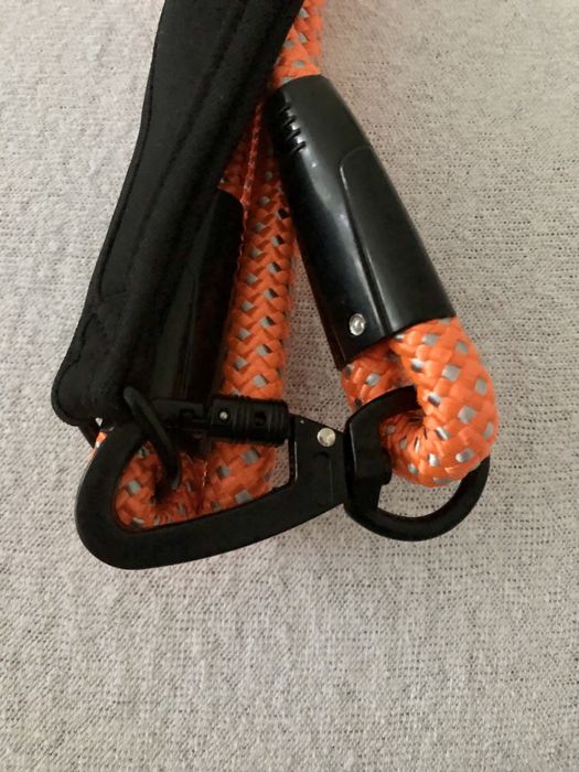 Smycz dla psa pomaranczowa karabińczyk