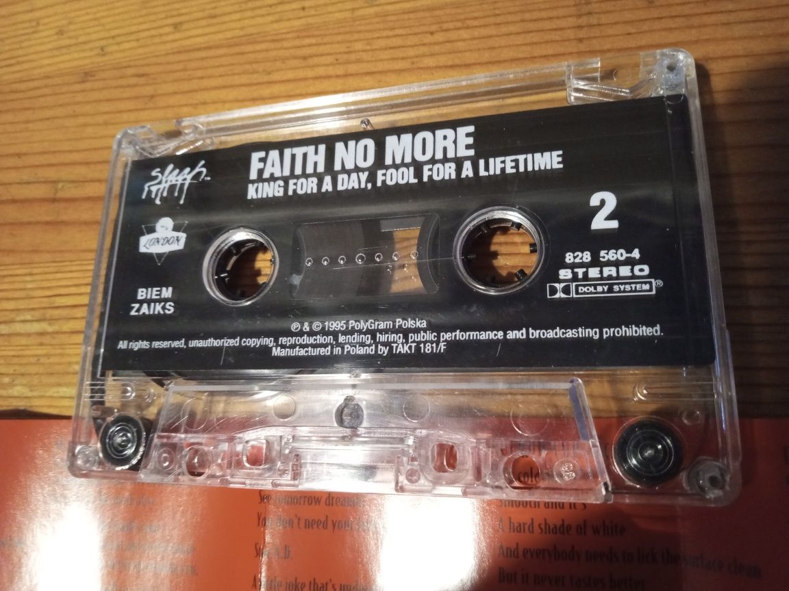 Faith no more kaseta unikat