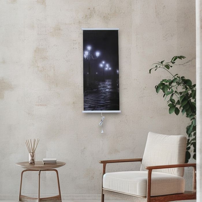 Обігрівач настінний плівковий інфрачервоний Картина. Ліхтарі , 200Вт