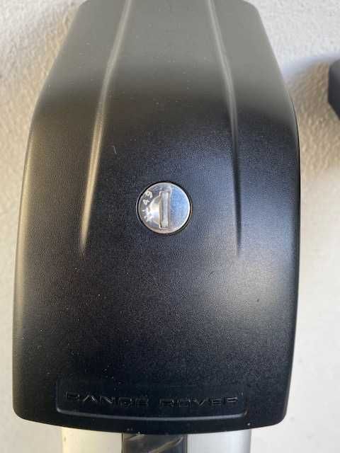 Barras Land Rover Evoque originais alumínio c/chaves segurança, aperto