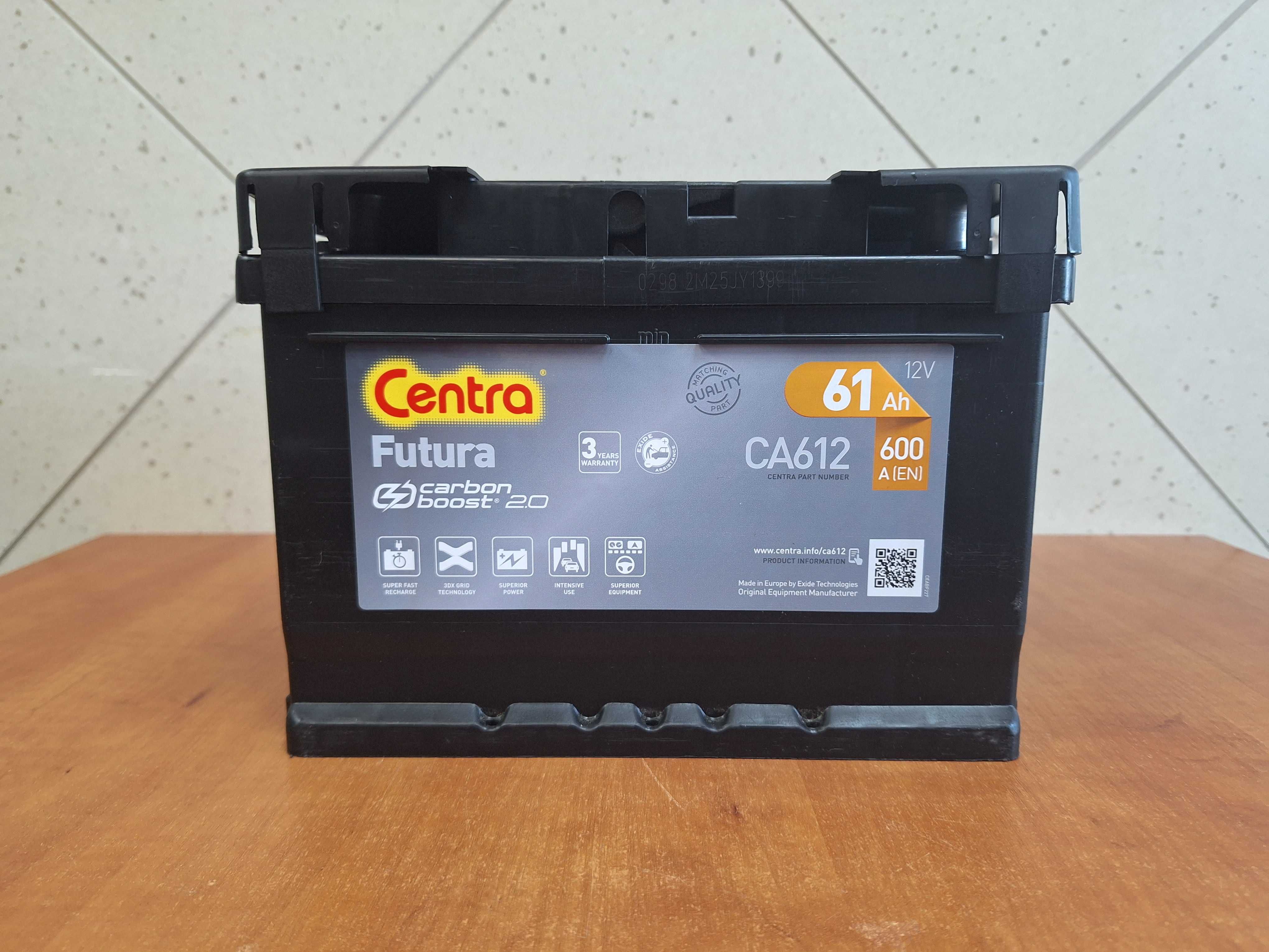 RZA Nowy akumulator Centra Futura 61Ah 600A CA612 - Varta Bosch