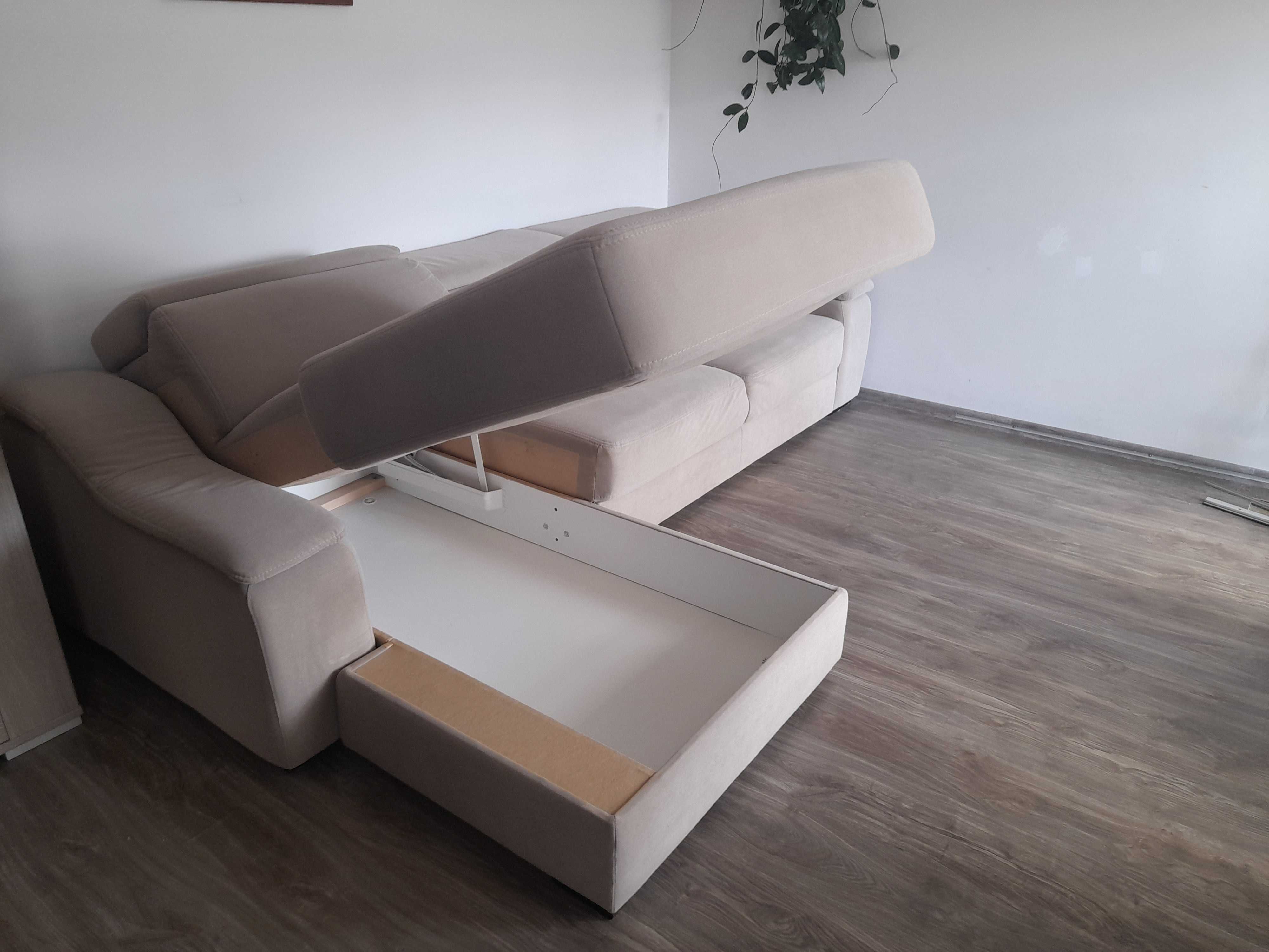 Narożnik 280 cm - materiał Aquaclean