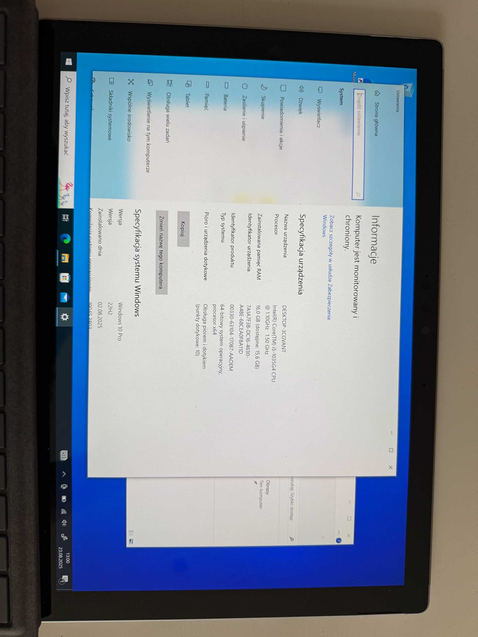Microsoft Surface pro 7