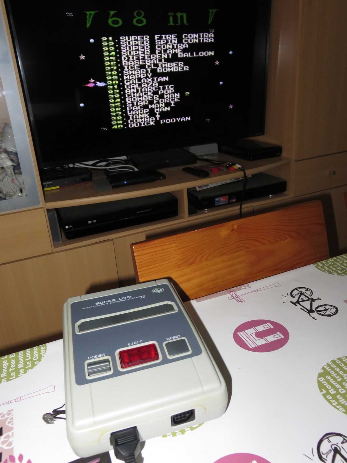 Family Game que lê cartuchos Nintendo NES já com 168 jogos na memoria
