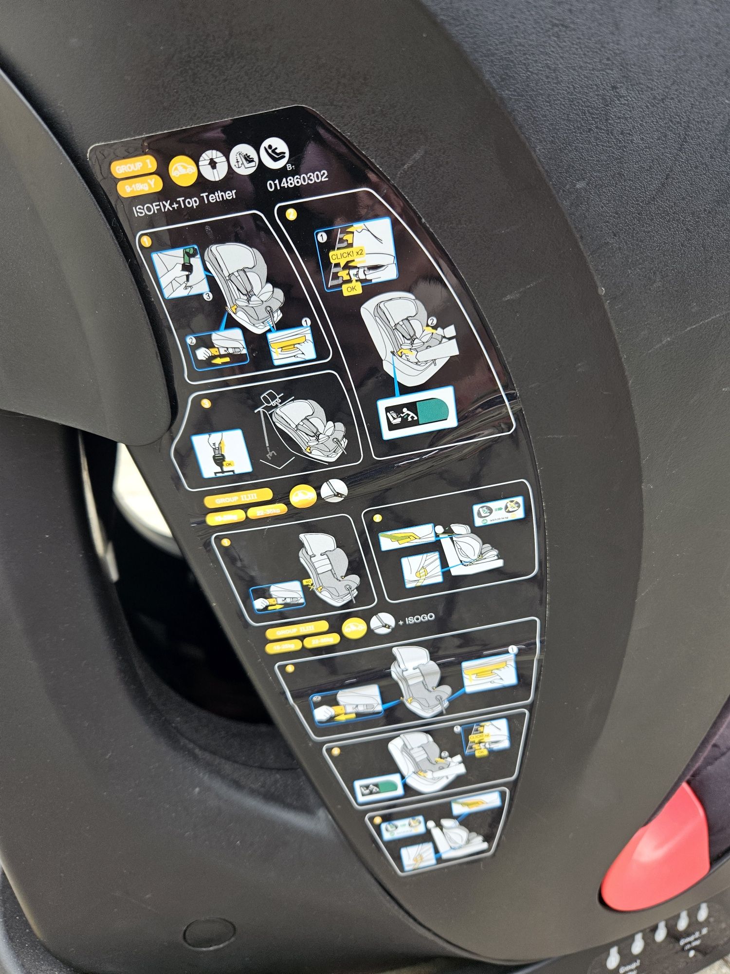 Cadeira para carro 15-36Kg
