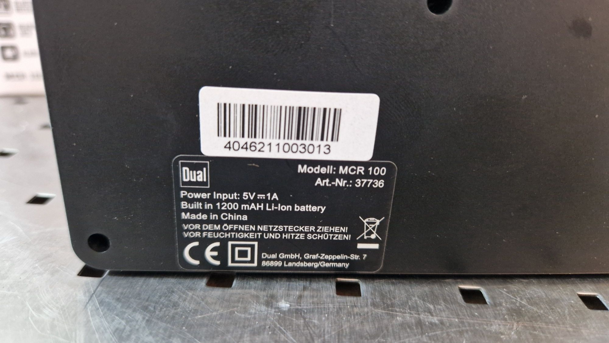 Акумуляторне радіо FM DAB+ Bluetooth DUAL MCR 100