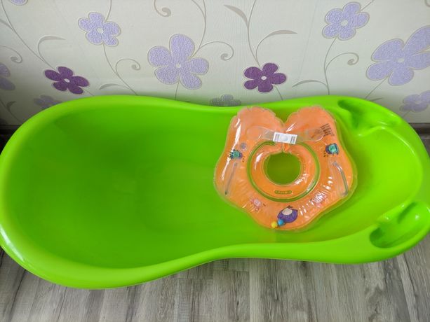 Детская ванночка круг для плавания в подарок, дитяча ванночка, ванна