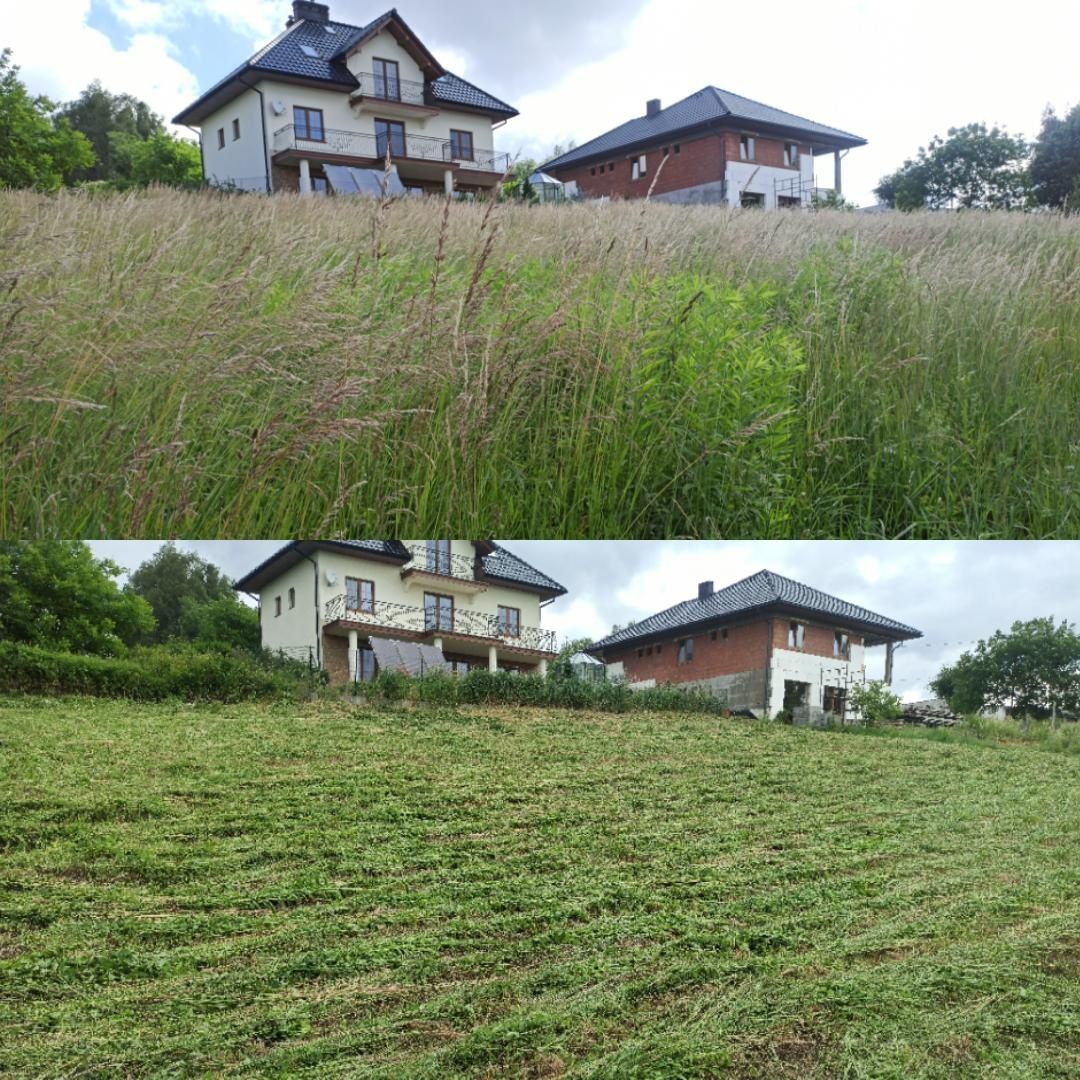 Koszenie trawy nieużytków, bijakowa kosiarka, karczowanie,usługi ogrod