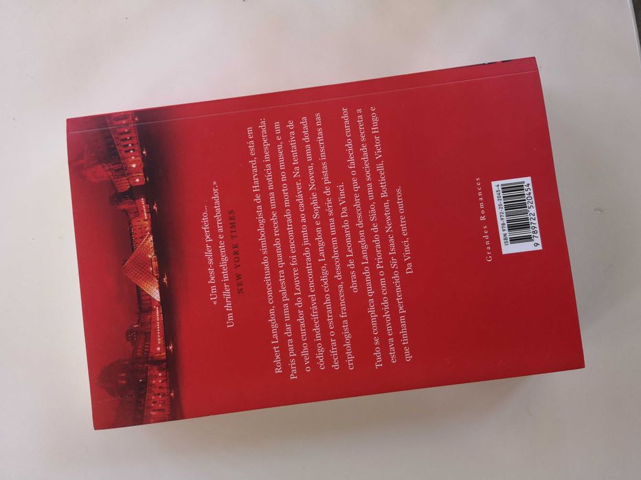 Livro "O Código da Vinci" - Dan Brown