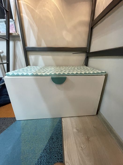 Ikea Smastad Ławka z pojemnikiem na zabawki uszkodzona
