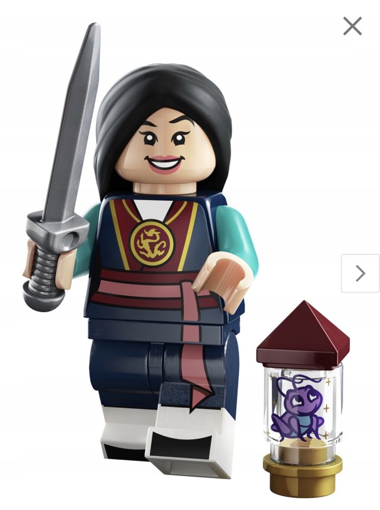 Lego 71038 4 saszetki Robin Hood Mulan książę Jan lew Baymax