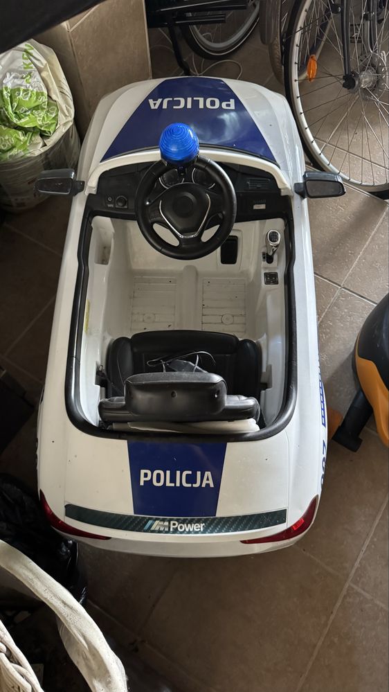 pojazd bmw policja na akumulator dla dzieci