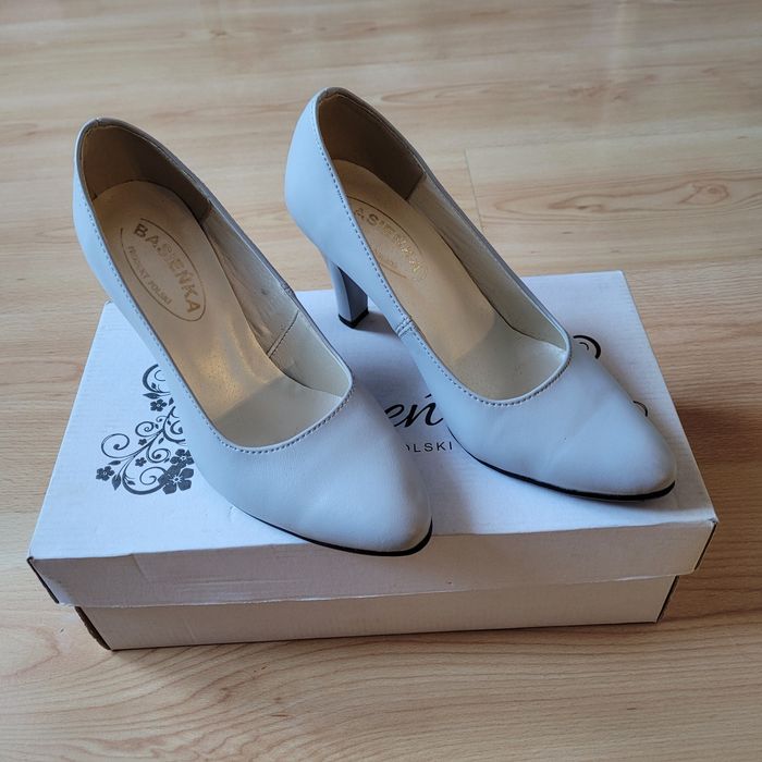 Półbuty obcas skóra 37