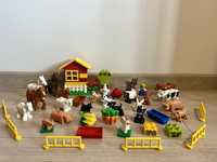Farma, zwierzęta Lego Duplo koń, krowa, owca, świnia, koza, pies, kot