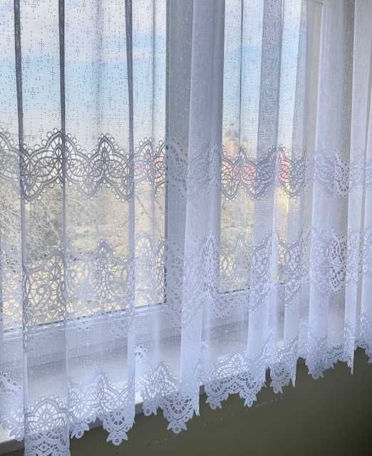 Firana żakardowa delikatna szlaki pokój dzienny 150x350