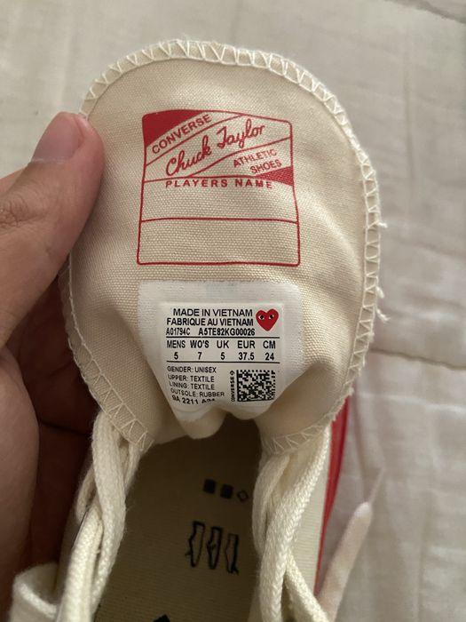 Converse all star comme des garçon