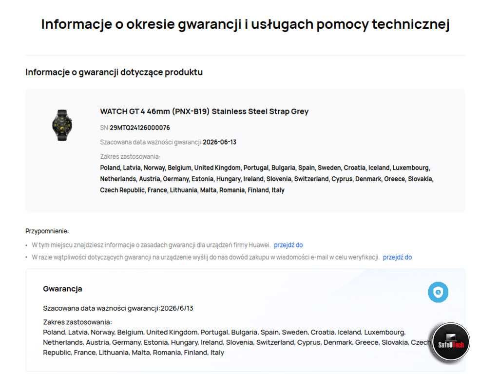 PIĘKNY Smartwatch Huawei Watch GT4 Elite 46mm AMOLED GPS - KPL.