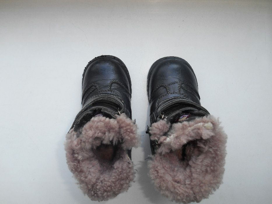 чоботи зимові шкіряні 21-22 ботинки
