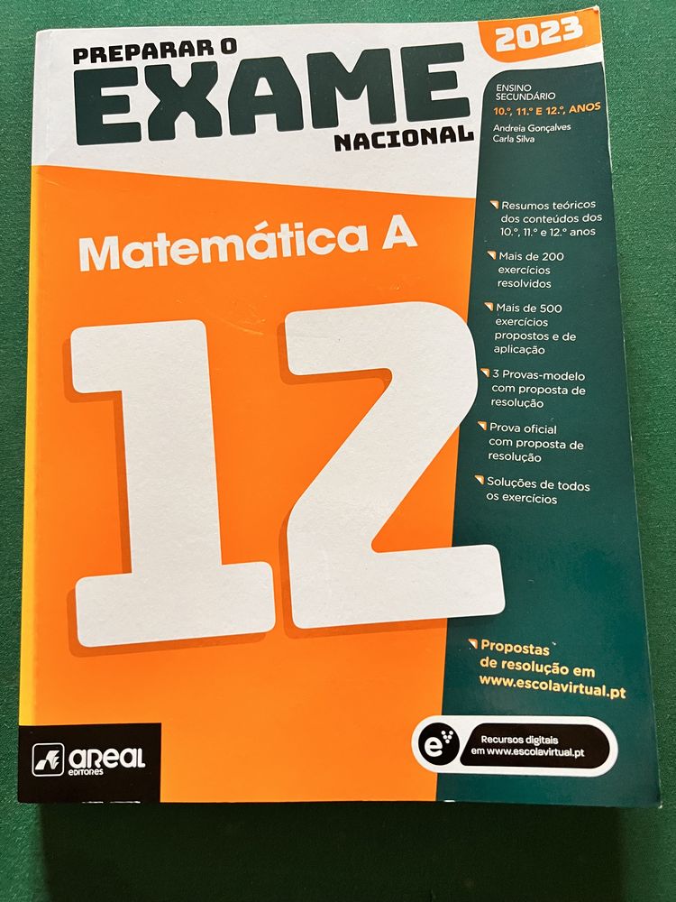 Livro Preparar Exame Nacional Matemática A 2023