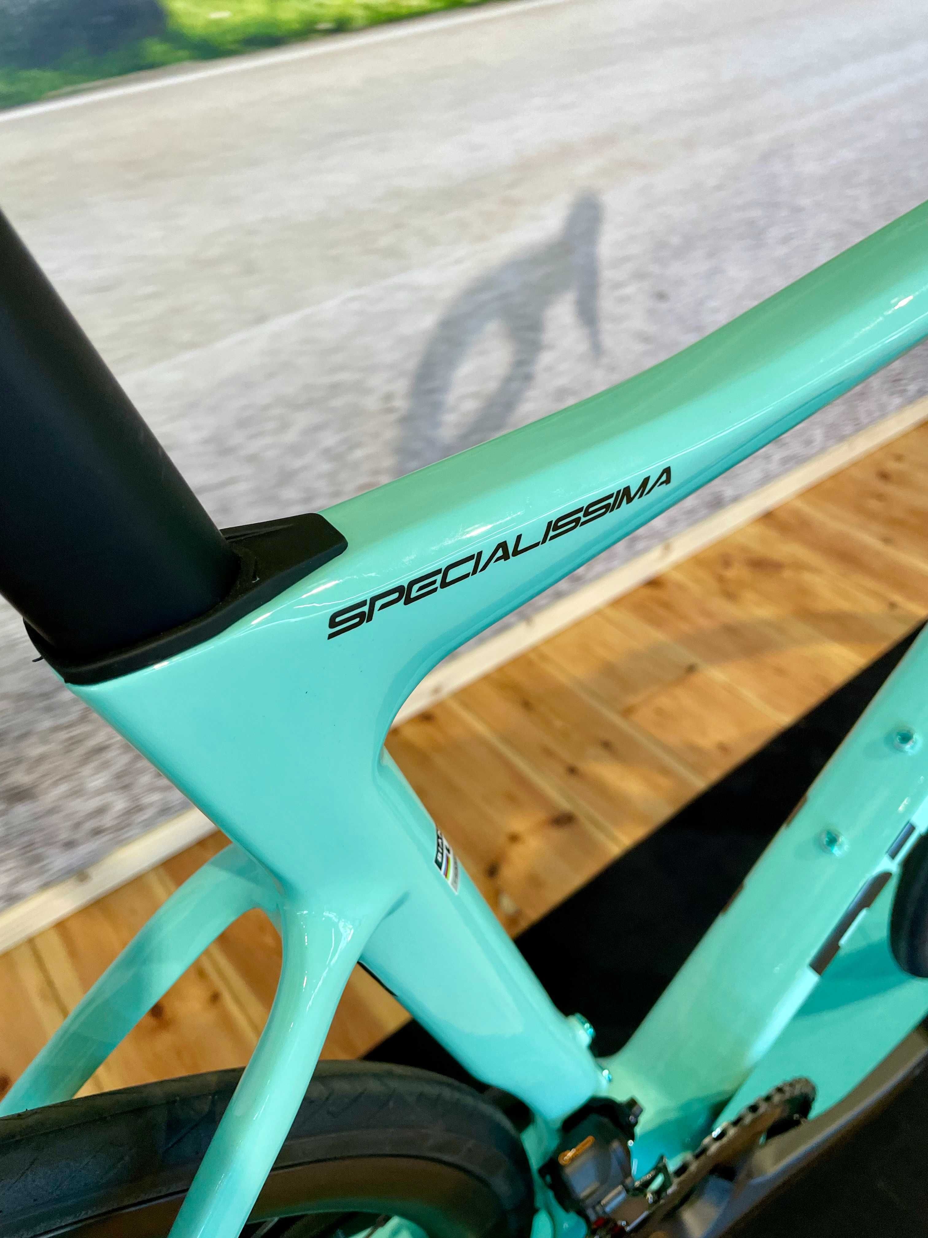 Nowy rower szosowy Bianchi Specialissima Di2 CELESTE Velopolis