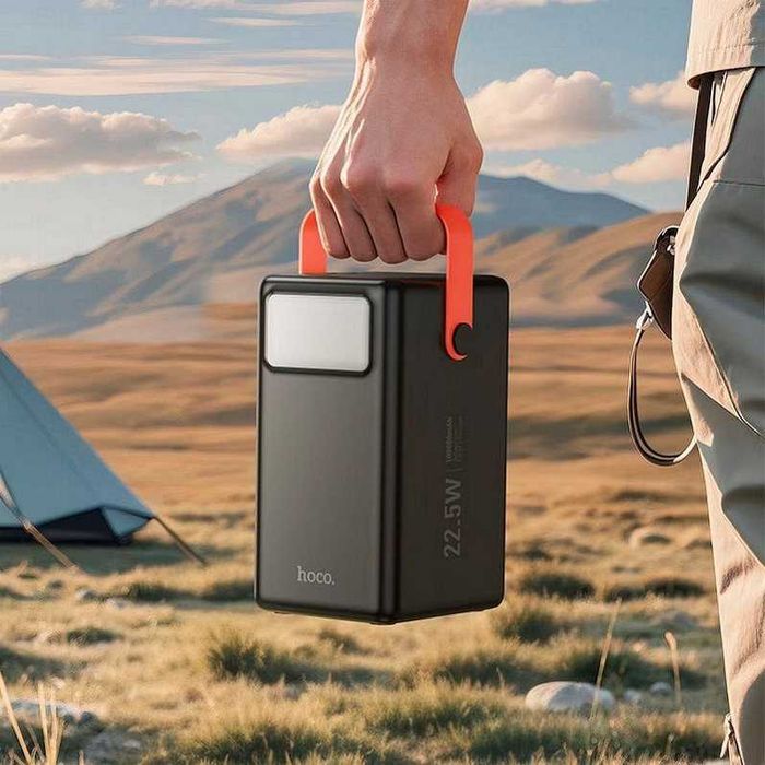 Портативное зарядное устройство ёмкостью 100000mAh HOCO J142 повербанк