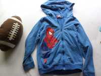 bluza spiderman marvel 122 128 rozsuwana z kapturem