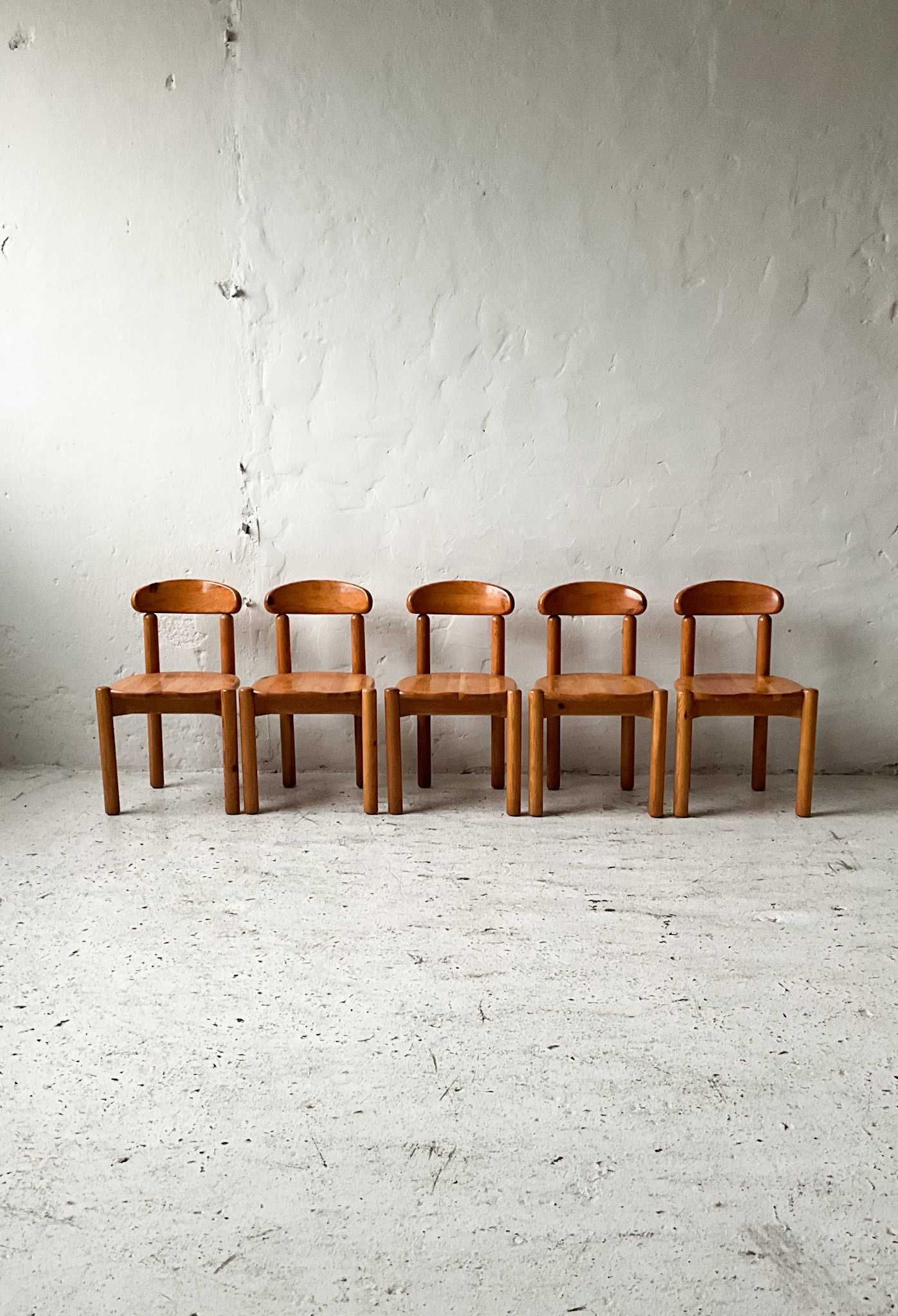 Duńskie krzesła proj. Rainer Daumiller lata 70 vintage design