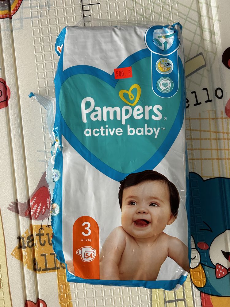 Памперсы Pampers active baby размер 3