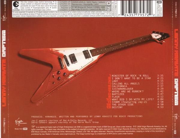 Lenny Kravitz - Pack 4 CD's