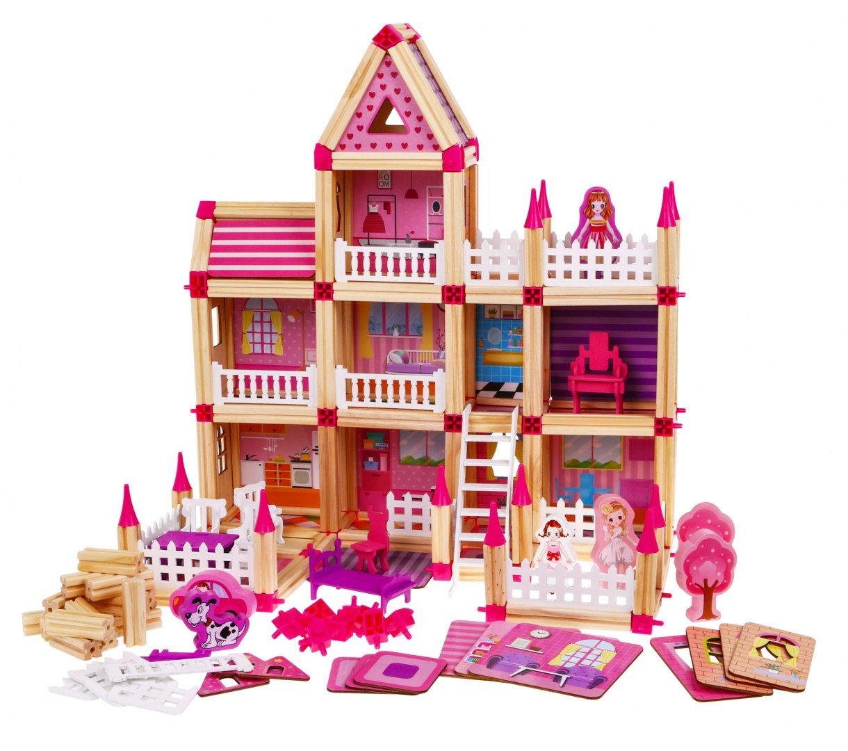 Domek dla lalk klocki konstrukcyjne zamek