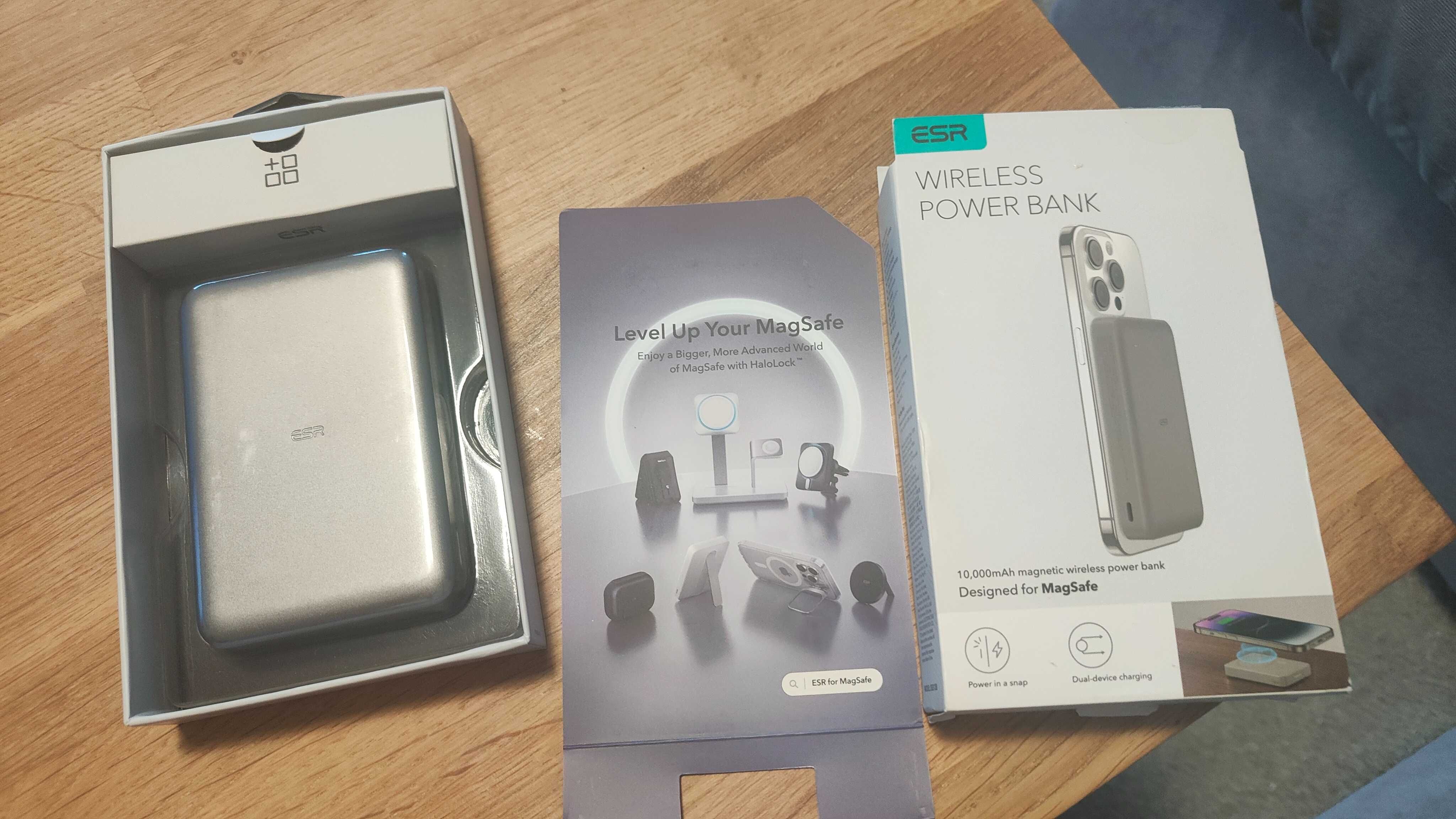 ESR MagSafe Power Bank 10000mAh 15W Szybka Ładowarka USB-C iPhone