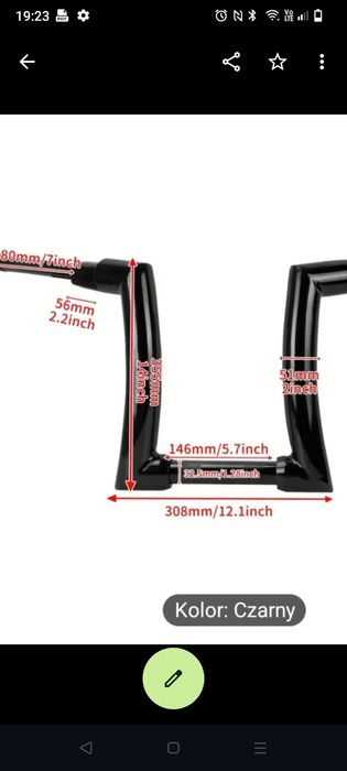 Kierownica motocyklowa, chopper