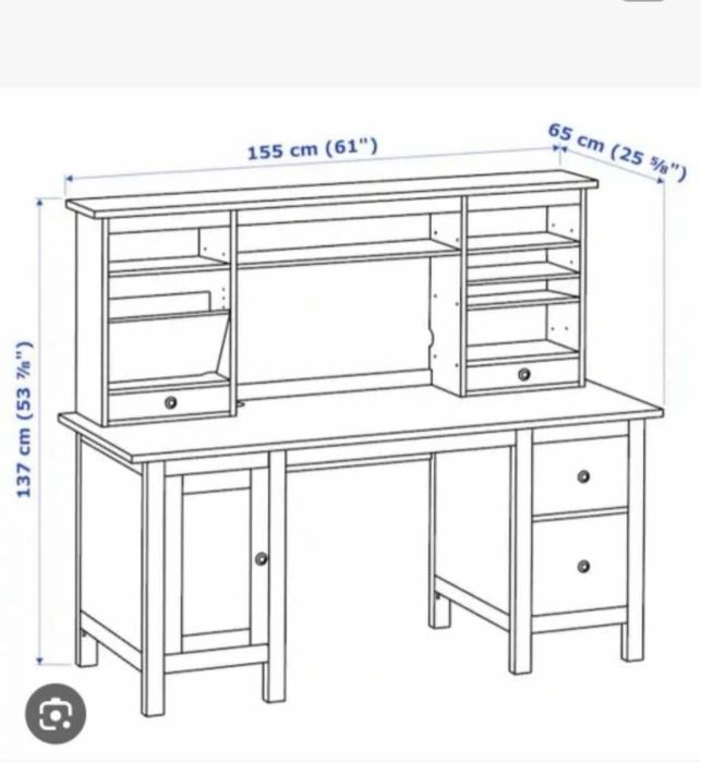 Biurko hemnes biale