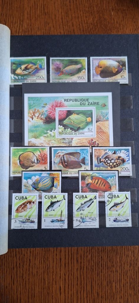 Stare znaczki pocztowe Ryby