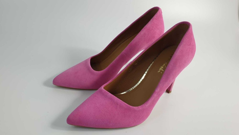 R.Polański czółenka damskie szpilka fuksja   rozmiar 37