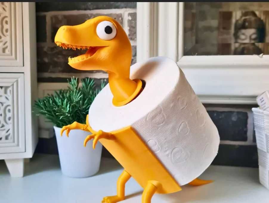 Uchwyt na papier - dinozaur!