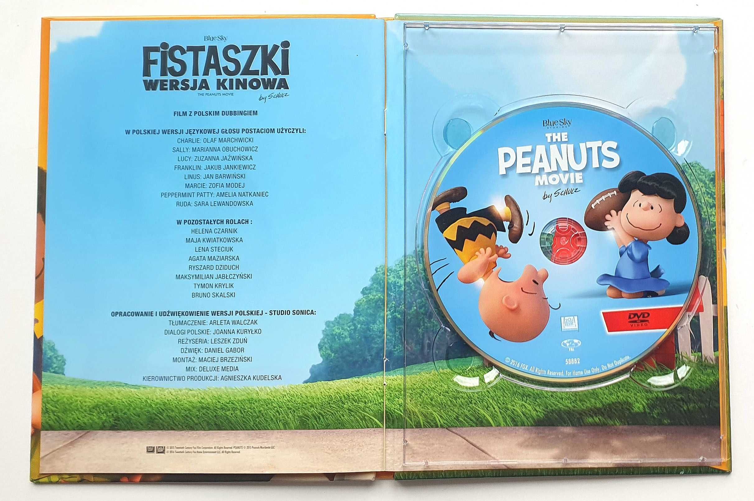 Fistaszki, wersja kinowa, Blue Sky Studio, film na DVD