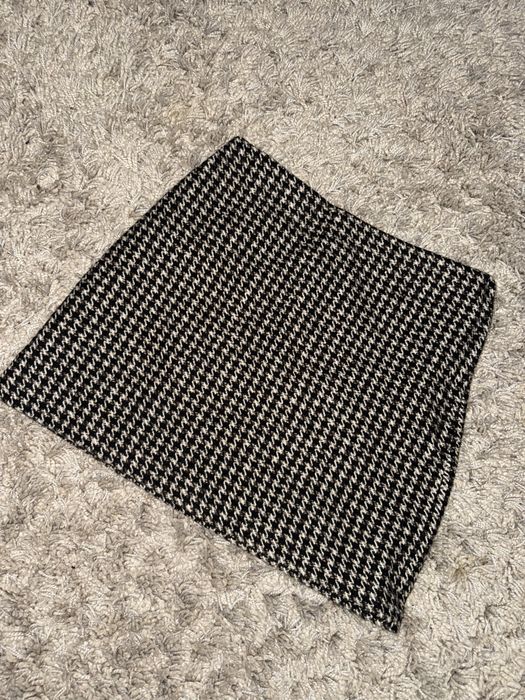 Нова жіноча спідниця міні h&m у принті «гусяча лапка», розмір S/36