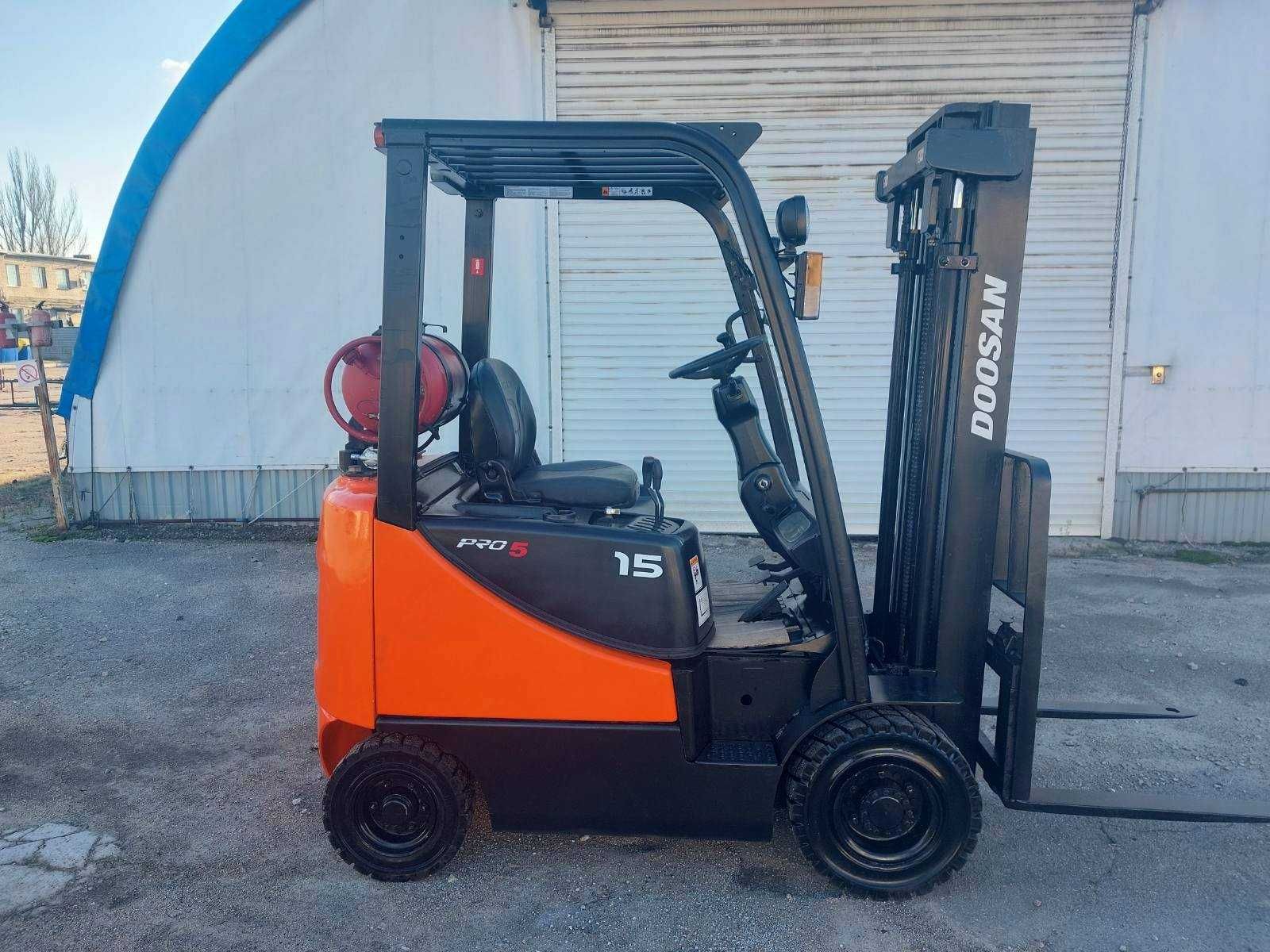 Вилочний навантажувач бу Doosan G15S-5, автонавантажувач 1500 кг