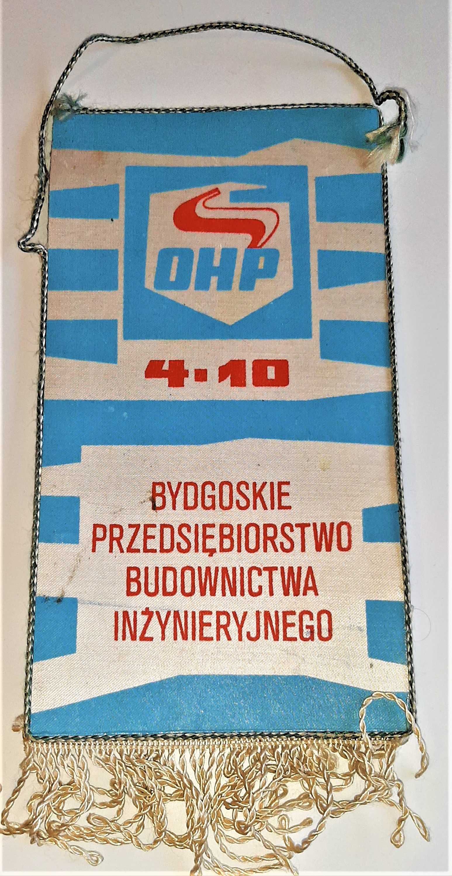 Proporczyk OHP Bydgoszcz Bydgoskie Przedsiębiorstwo Budownictwa Inżyni